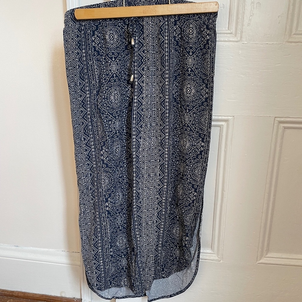 Patterned Midi Skirt